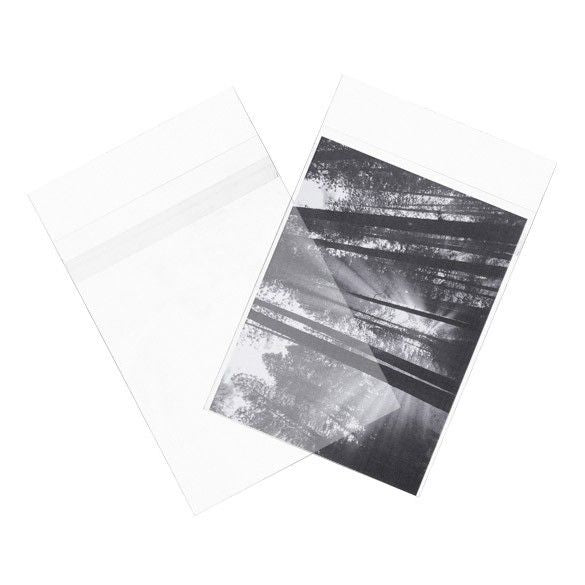 Sacchetto ecologico con soffietto 13.8x18.4cm con chiusura di protezione (100 pezzi) [GC75PC]