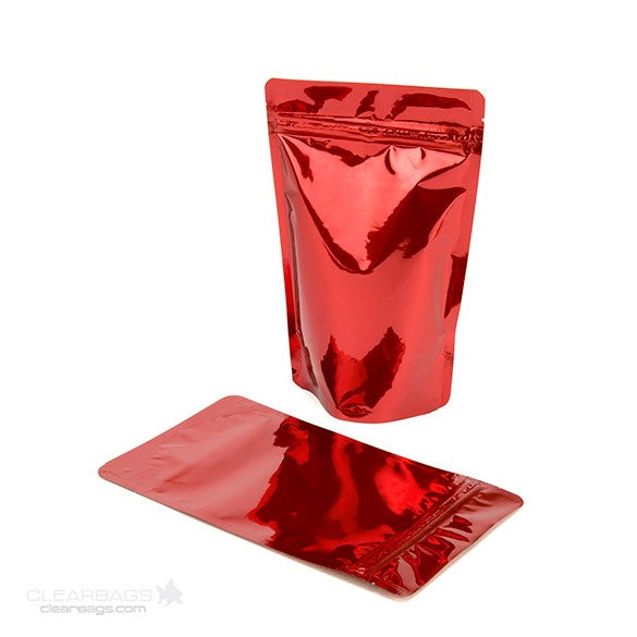 Buste doypack rosse 13x7x20.5cm | 113 grammi (100 pezzi) [ZBGM3R]