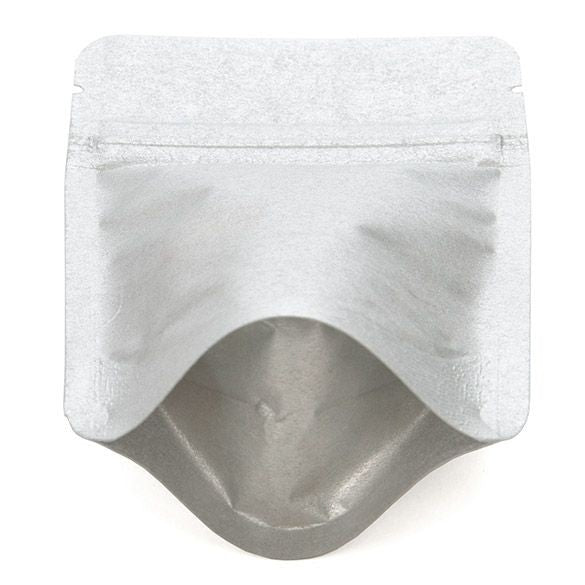 Buste doypack in carta di riso argento 7.9x5.1x13cm | 28 grammi (100 pezzi) [ZBGR1SS]