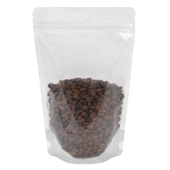 Buste doypack in carta di riso trasparente/argento 14.9x8.9x23.2cm | 312 grammi (100 pezzi) [ZBGR7SC]