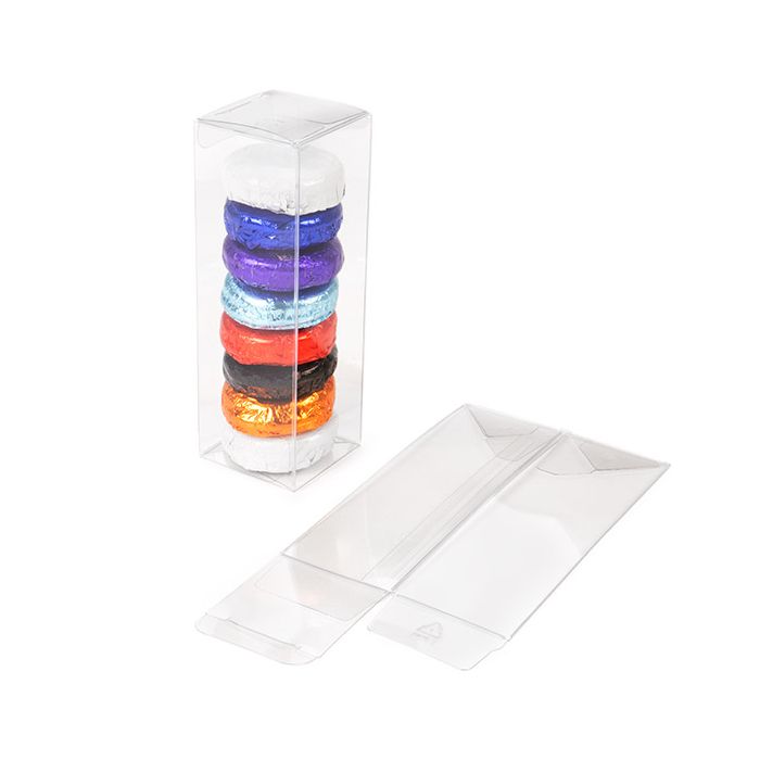 Scatola trasparente con fondo automatico rPET 5.1x5.1x15.2 cm (25 pezzi) [PLB137R]