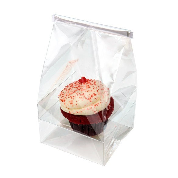 Sacchetti per cupcake singolo 10,2x10,2x22,9cm (100 pezzi) [CBG1XL]