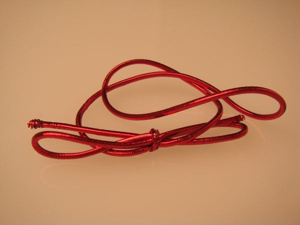 Nastro decorativo rosso metallizzato 40,5 cm (50 pezzi) [16MR]