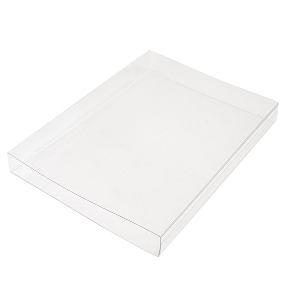 Scatola trasparente con coperchio scorrevole 12.5x1.7x17.1cm (25 pezzi) [SC2]