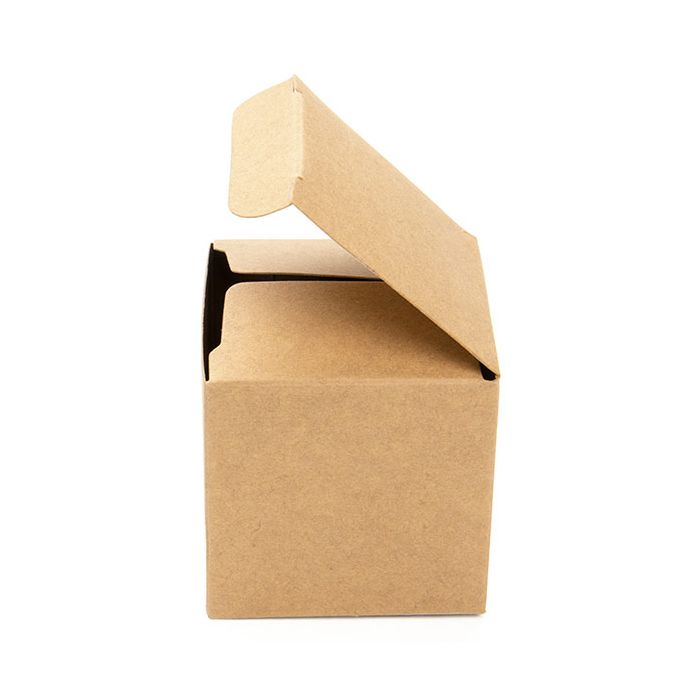 Scatola kraft pieghevole 5x5x5 cm (25 Pezzi) [PLB104K]