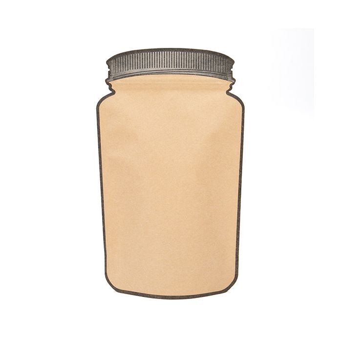 A forma di barattolo di stoccaggio sacchetti Kraft 15,2x7,9x25,4 cm (100 pz) [SP7KZ]