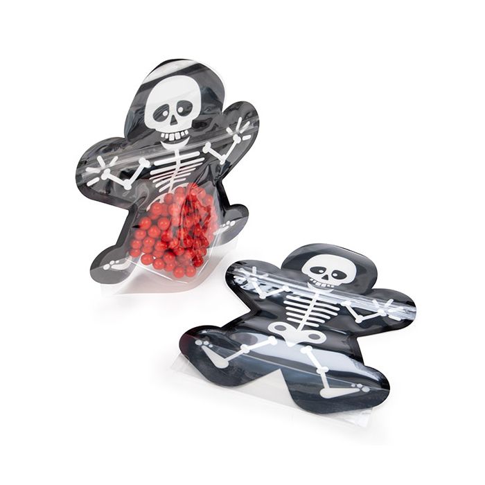 Buste doypack A forma di scheletro 16.7x7.6x20.6 cm (25 pezzi) [SP7SKZ]