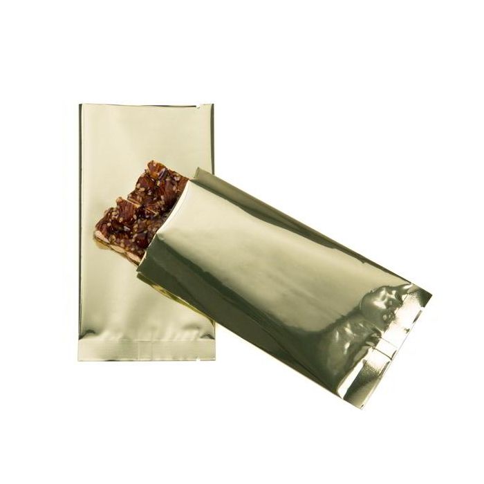 Sacchetto di plastica Oro 7,5x14cm metallizzato termosaldabile (100 pezzi) [SVP35HG]