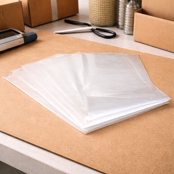 Sacchetto di plastica 35,6x61cm in polietilene Heavy Duty (100 pezzi) [TFB31424]