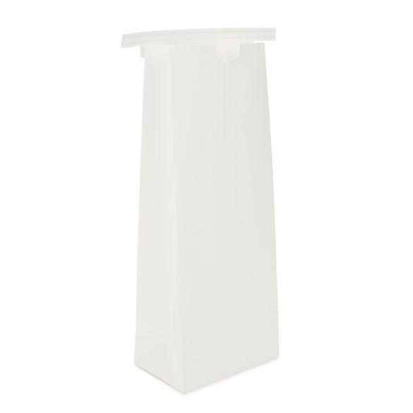 Sacchetti kraft bianco richiudibili 10.8x6.4x26.7 cm (100 pezzi) [TTB2W]