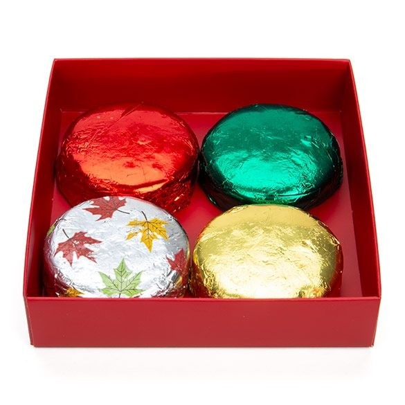 Piccole scatole in carta kraft rosse fondo 10.5x2.5x10.8cm (25 pezzi) [RD99]