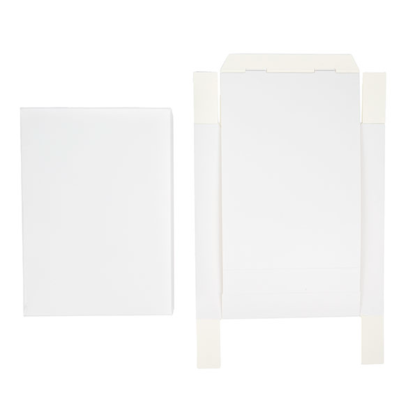 Scatoline in carta kraft Bianco 13.7x2.5x19.1cm (25 pezzi) [WH15]