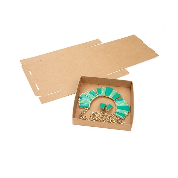 Piccole scatole in carta kraft 13x2,5x13,3 cm (25 pezzi) [KR357]