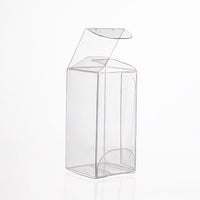 Plastic Gift Boxes 3.8x3.8x7.6cm Crystal Clear