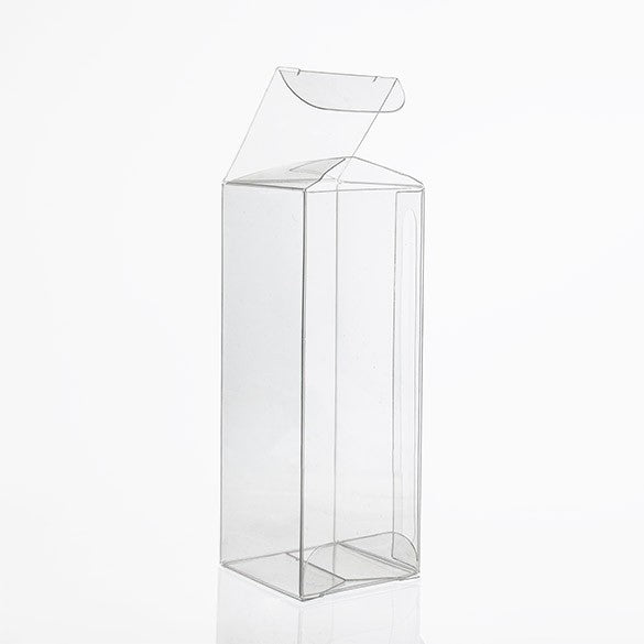 Plastic Gift Boxes 3.8x3.8x10.2cm Crystal Clear