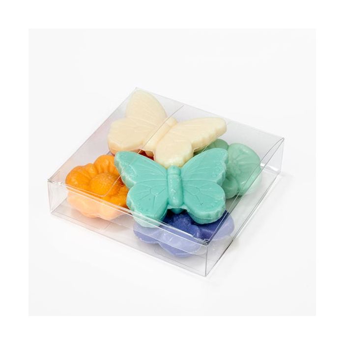 Scatole regalo trasparenti 10.2x10.2x2.5cm (50 pezzi) [VB301]