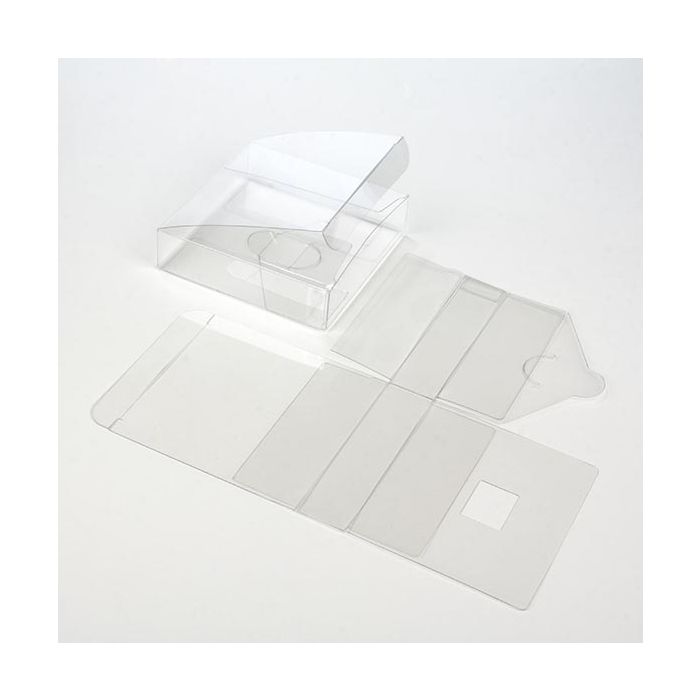 Scatole regalo trasparenti 10.2x10.2x2.5cm (50 pezzi) [VB301]