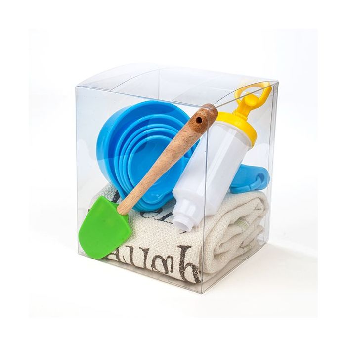 Scatole regalo trasparenti 12.7x12.7x15.2cm (50 pezzi) [VB309]