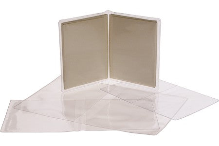 Busta in vinile "stile portafoglio" 17,5x27cm (100 pezzi) [VINA6]