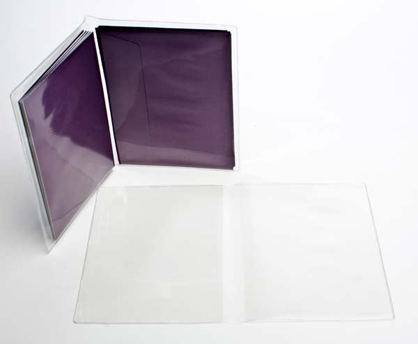 Busta in vinile "stile portafoglio" 17,5x27cm (100 pezzi) [VINA6]