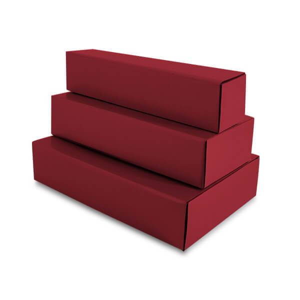 Scatole per bottiglie di vino 8x8x36cm Bordeaux (100 pezzi) [FP-VWL001]