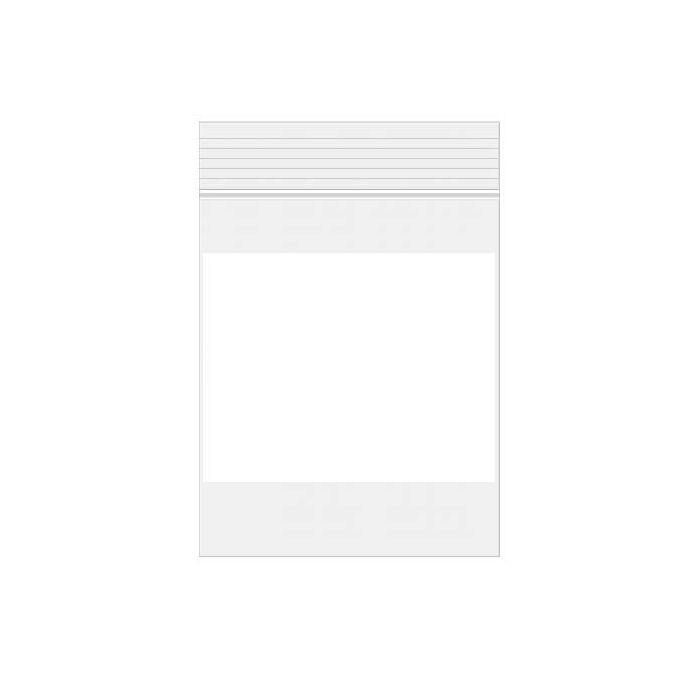 Grip Seal Bags with Write-on-Panel 25.5x30.5cm PE 50 micron