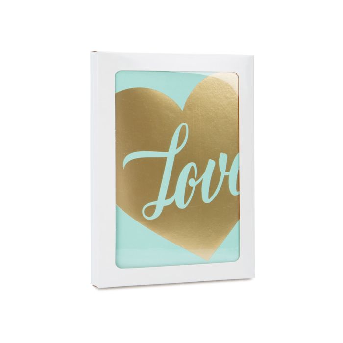 Scatole in carta kraft bianco lucido 12.5x1.5x16.8cm con finestra (25 pezzi) [WGWG2]