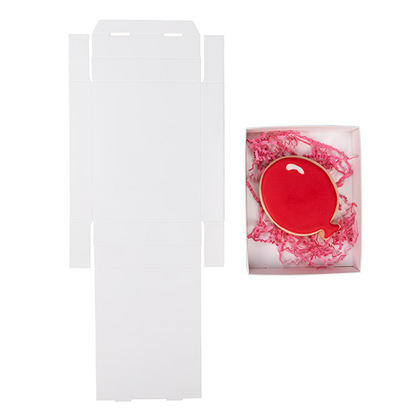 Scatoline in carta kraft Bianco 11.4x2.5x15.2cm (25 pezzi) [WH17]