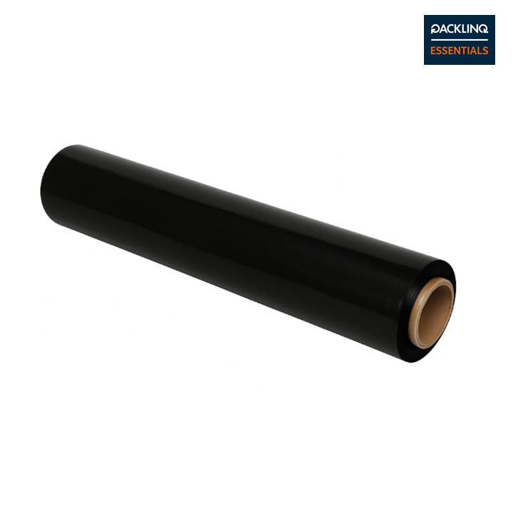 Pellicola estensibile in rotolo 50 cm x 300 metri nera 6 rotoli [STR5020B]