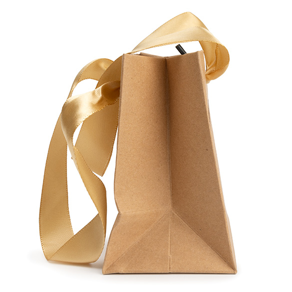 Sacchetto regalo kraft con finestra 10,2x7x11,4cm (10 pz) [GMBW1K]