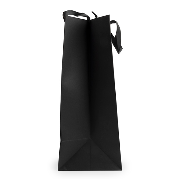 Sacchetto regalo nero con finestra 24,9x15,2x35,1cm (10 pz) [GMBW3B]