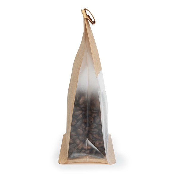 Sacchetto kraft fondo piatto con chiusura tin tie 10,2x6,4x20,3cm (100 pz) [TTGB2K]