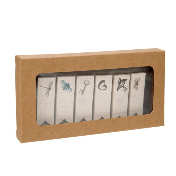 Scatola Kraft con finestra 7x1.4x13.8cm (25 pezzi) [WKRG273]