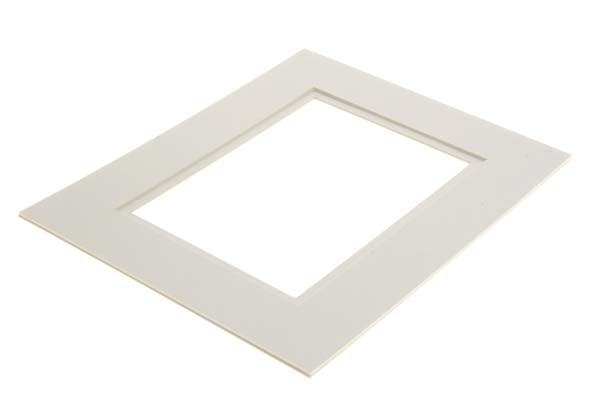 Passe-partout doppio spessore bianco/bianco 30,5x40,6cm con finestra 19,4x29,5cm (10 pezzi) [MD20150]