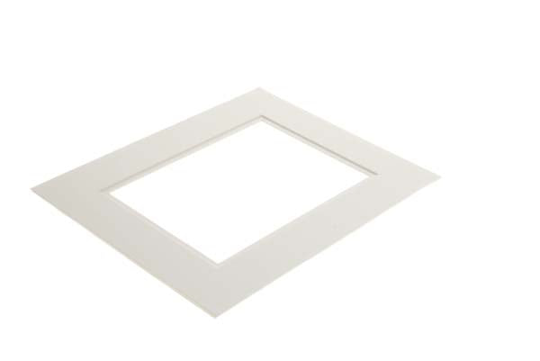 Passe-partout doppio spessore luminoso bianco/bianco 20,3x25,4cm con finestra 11,25x16,75cm (25 pezzi) [MD30023]