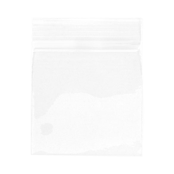 Sacchetto trasparente con chiusura a pressione 5x5cm PP 75 microns (100 pezzi) [Z3C22]