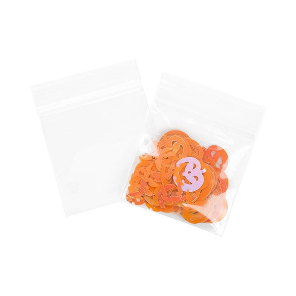 Sacchetto trasparente con chiusura a pressione 5x5cm PP 75 microns (100 pezzi) [Z3C22]