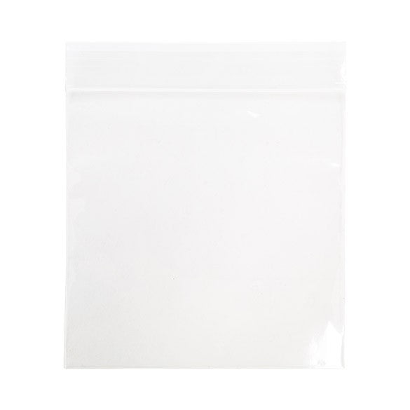 Sacchetto trasparente con chiusura a pressione 10x10cm PP 75 microns (100 pezzi) [Z3C44]