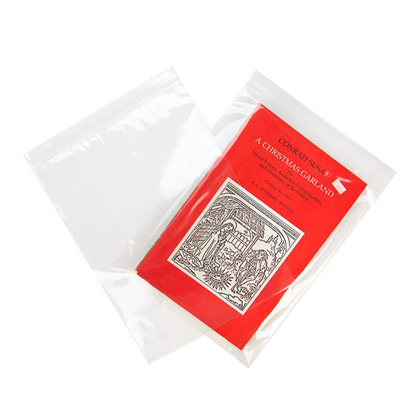 Sacchetto trasparente con chiusura a pressione 23x30.5cm PP 75 microns (100 pezzi) [Z3C912]