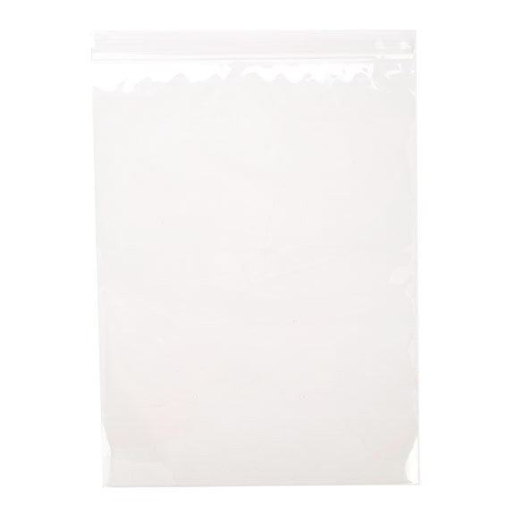 Sacchetto trasparente con chiusura a pressione 23x30.5cm PP 75 microns (100 pezzi) [Z3C912]