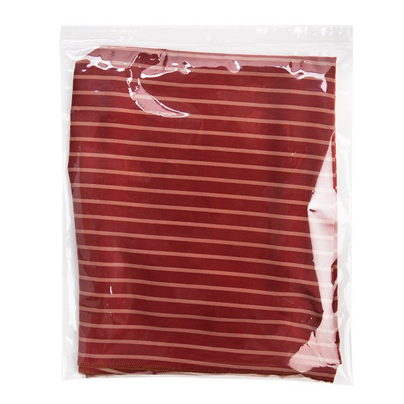 Sacchetto trasparente con chiusura a pressione e foro 33x38cm PP 75 microns (100 pezzi) [Z3R1315]