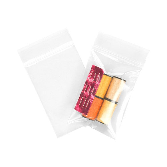 Sacchetto trasparente con chiusura a pressione 5x7.5cm PP 100 microns (100 pezzi) [Z4C23]