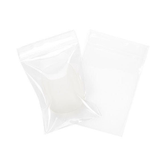 Sacchetto trasparente con chiusura a pressione 7.5x10cm PP 100 microns (100 pezzi) [Z4C34]