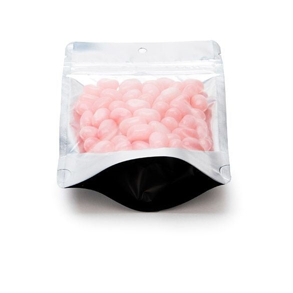 Buste doypack trasparenti/nero 10.2x6x15.2cm | 57 grammi con foro (100 pezzi) [ZBGB2H]