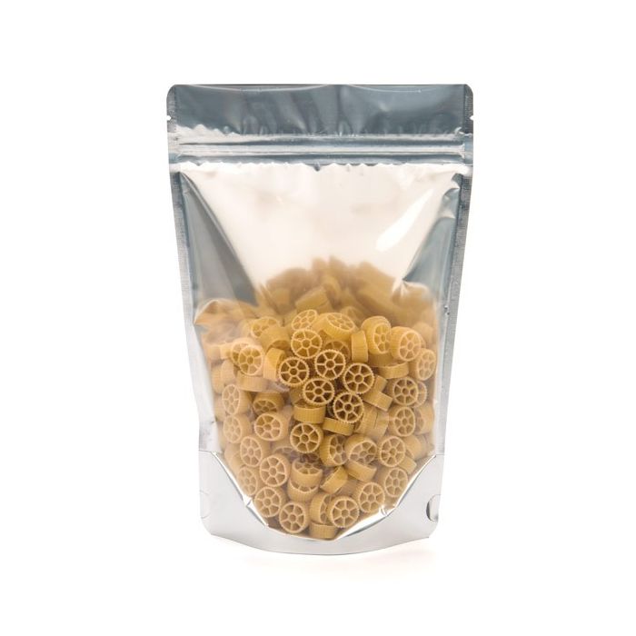 Buste doypack trasparenti/nero 12x7.5x18.5cm | 114 grammi (100 pezzi) [ZBGB46]