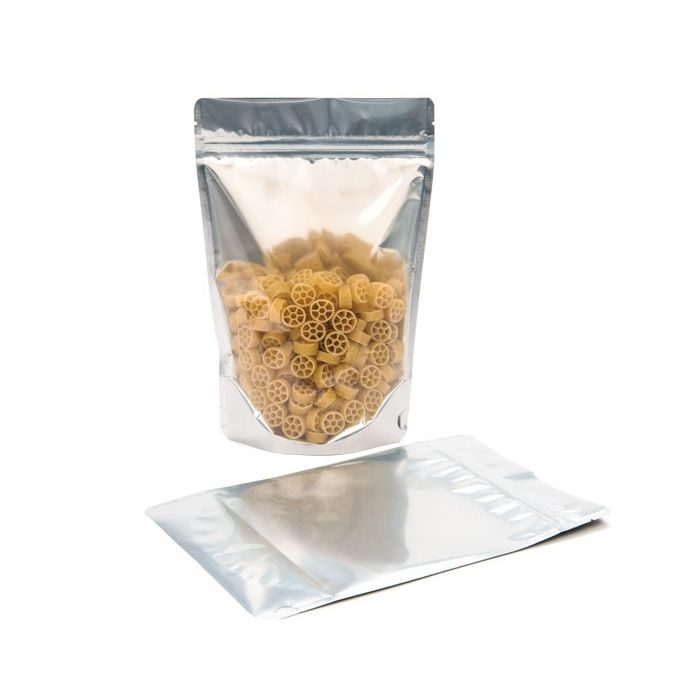 Buste doypack trasparenti/Nero 8x5x13cm | 28 grammi (100 pezzi) [ZBGB1]