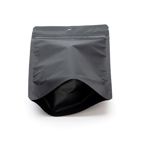 Buste doypack nero opaco 13x7x20.5cm | 113 grammi con foro (100 pezzi) [ZBGM3MBH]