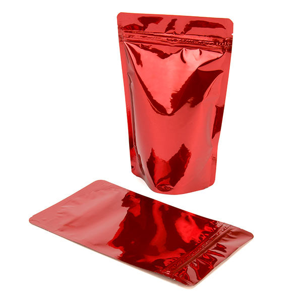 Buste doypack rosse 13x7x20.5cm | 113 grammi (100 pezzi) [ZBGM3R]