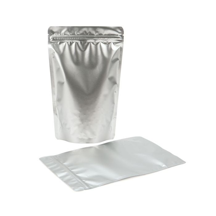 Buste doypack color argento 15x9x23.2cm | 312 grammi (100 pezzi) [ZBGM7S]