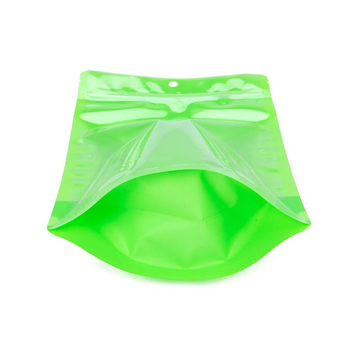 Buste doypack Trasparente/Neon Verde 17,2x8,9x28,6 cm (100 pz) [ZBGN4GR]